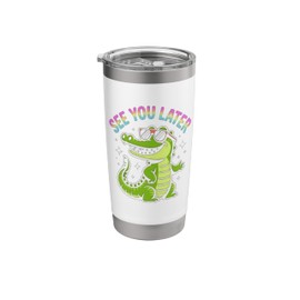 See You Later Funny Crocodile Sunglasses Stainless Steel Insulated Tumbler