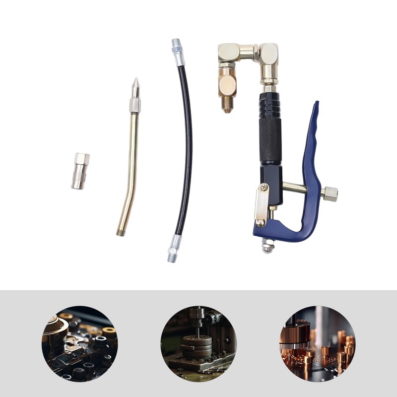 CNCEST Pneumatic Grease Gun,Air Operated Grease-Gun Alloy Injector Grease Pipe