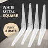 DOJA Barcelona Shelf Bracket for Shelves 4 Shelf Brackets White