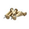 Screw-On Shaker Pegs Birch Hardwood - 2.9-Inch Wood Length Plus