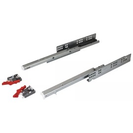 Furterer 3 Pair Furterer 14" 75lb Full Extension Soft-Close Cabinet Closet Slides w/Clips