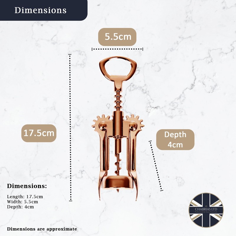 Cavatappi a doppia leva in rame di alta qualità, design