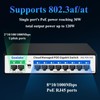 Poe Switch, 10 Ports Gigabit PoE Switch, (8 Ports gigabit