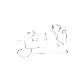 Front Brake Line Kit. Stainless. Fits 89-95 Toyota Truck