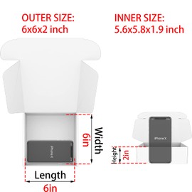 Lmuze Small Pink Shipping Boxes for Small Business Pack of 25-6x6x2 inches Cardboard Corrugated Mailer Boxes for Shipping Packaging Craft Gifts Giving Products