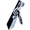 Steven Harris Men's Bold Treble Clef Neck Tie One Size