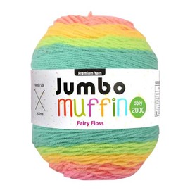 Yatsal Premium 8-Ply Jumbo Muffin Knitting Yarn 200 g, Fairy Floss