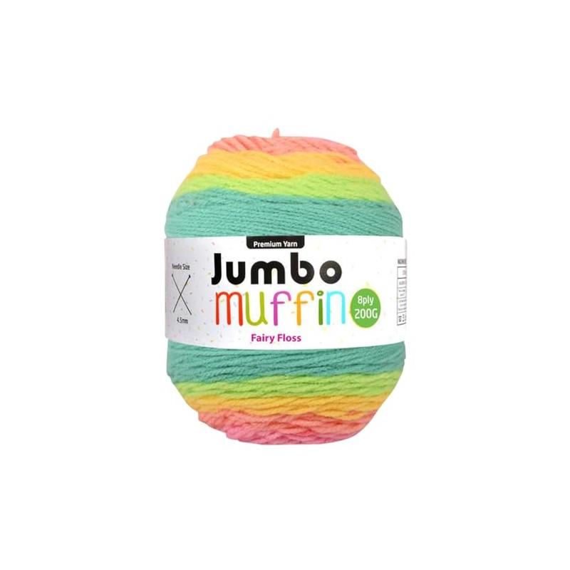Yatsal Premium 8-Ply Jumbo Muffin Knitting Yarn 200 g, Fairy
