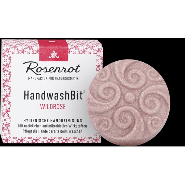 Rosenrot HandwashBit® Wild Rose Hand Cleanser, 60 g