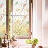 Coavas Window Privacy Film Stained Glass Window Film: Non-Adhesive Static