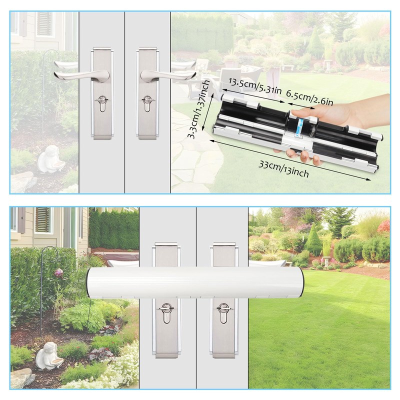 Patio Door Security Lock with Alarm, French Door Security Lock,Patio