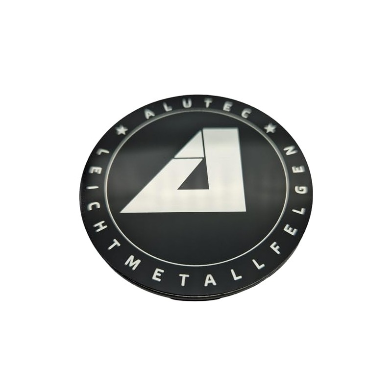 1 x Alutec Hub Cap 61 mm Black Gloss (N62)