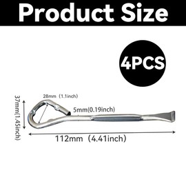 Metalldosen- und Flaschenöffner, Werkzeug, Farbdosenöffner, Werkzeug zum Öffnen von Dosen, 4 Stück