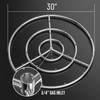 Skyflame 30-Inch Round Stainless Steel Fire Pit Jet Burner Ring,