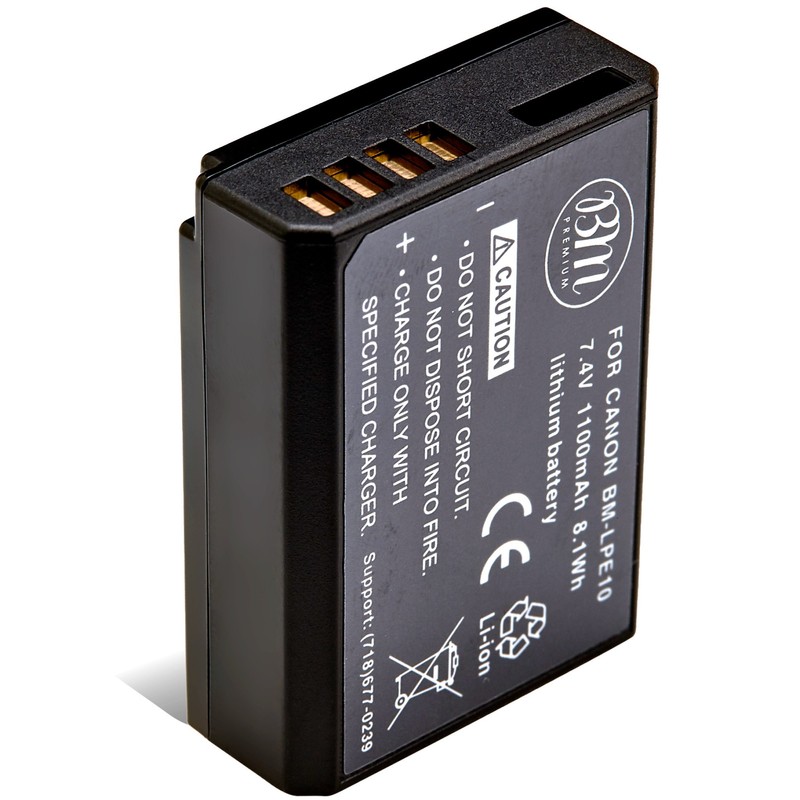 BM Premium LP-E10 Battery for Canon EOS Rebel T3, T5,