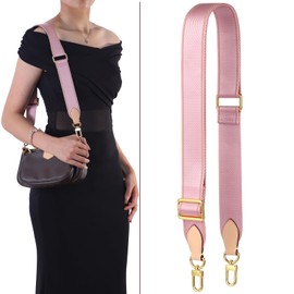 YAZHIMI purse strap Adjustable Soft Crossbody Strap for Pochette Accessories Replacement Strap, Wide Canvas Strap for Designer Purse
