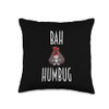 Bah Humbug - Christmas Xmas Winter Holidays Throw Pillow