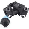 3/4 DD*3/4DD Black Universal Steel Steering Shaft U-Joint