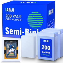 200ct Semi Rigid Card Holders & 200ct Card Sleeves for Trading, PSA, SGC, BGS, CSG Graded Card Submissions, Baseball Card Protectors
