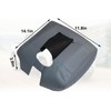 SecosAutoparts Dark Gray Center Console Lid Armrest Cover Leather Replacement