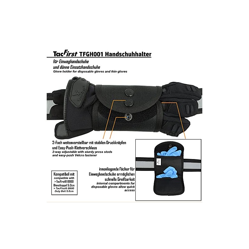 TacFirst GH001 Glove Holder for Disposable Gloves and Gloves, Glove