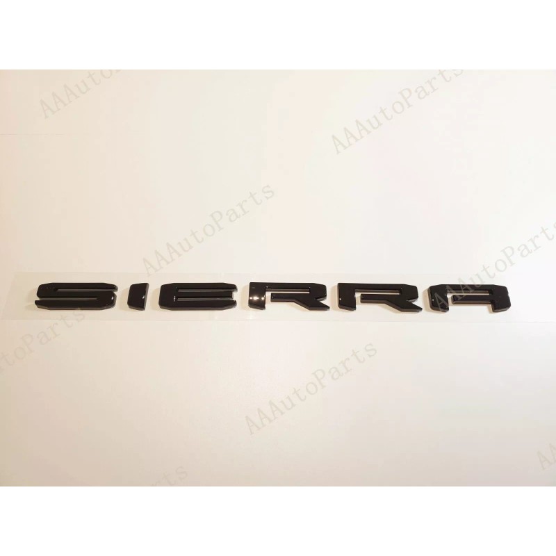 GMC 4PCS Set Gloss Black Door Rear DENALI SIERRA Emblems