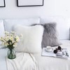 YDFYX 2 Pieces Faux Fur Throw Cushion Cover, Deluxe Home
