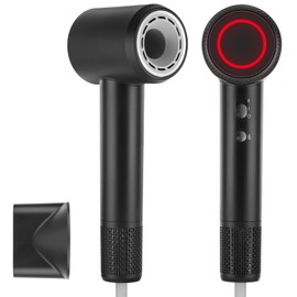 vsshe Föhn Ionen Haartrockner, 57 dB Leiser Bürstenloser Motor Professioneller Haartrockner 1600W mit 110.000 U/min, 200 Mio. Negative Ionen, 3 Temperaturstufen, Intelligente Temperaturkontrolle