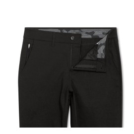 Weatherproof Vintage Men's Regular Fit Excursion Pants - Ultra Stretch Casual Flat Front Chino, Size 36W x 34L, Black