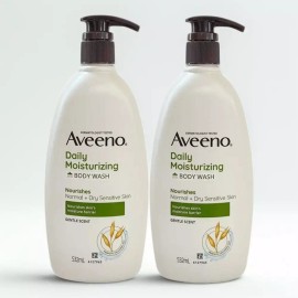 Aveno 아비노 데일리 모이스처라이징 바디 워시 532ml 2개 Abino Daily Moisturizing Body Wash 532ml 2 Pieces [Body wash 2 x 532ml]
