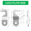 Hecfu 2 Pcs Tool Box Locks with Keys, Hook Cam,
