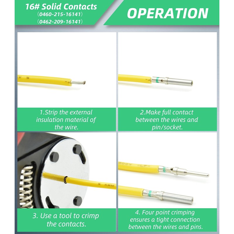 ALFCI 116PCS Deutsch DT Connector Kit, 2 3 4 6