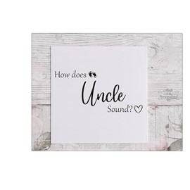 Uncle announcement card, How does Uncle sound, soon to be Uncle, Niece or Nephew arriving soon, celebration card, new parents to be pregnancy reveal,