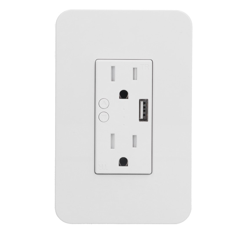 15A WiFi Smart Wall Socket Partition Control USB Interface Remote