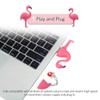 16GB USB Flash Drive Cute Flamingo Pattern with Lanyard, Pen