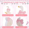 Wooden Silly Goose Decorations 3PCS 3 Sizes - Sitting White