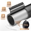 Bonpally Curved Shower Curtain Rod 40-72 Inches Adjustable, Aluminum Shower