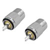 Amphenol PL259 Coax Connectors Male UHF Solder Plug 83-1SP-15RFX (2