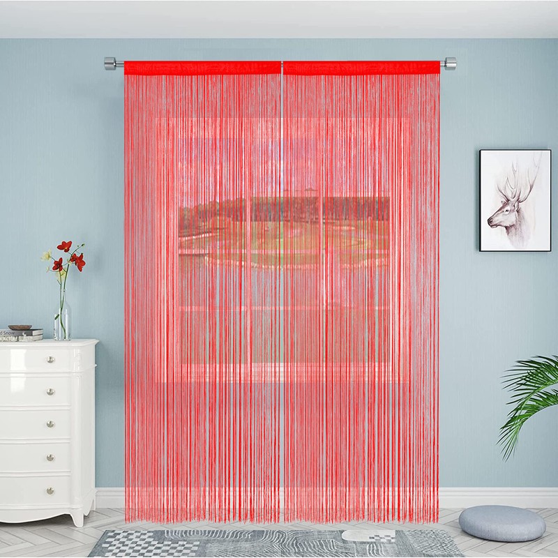 HSYLYM String Door Curtain Window Decoration Room Divider Decoration Single