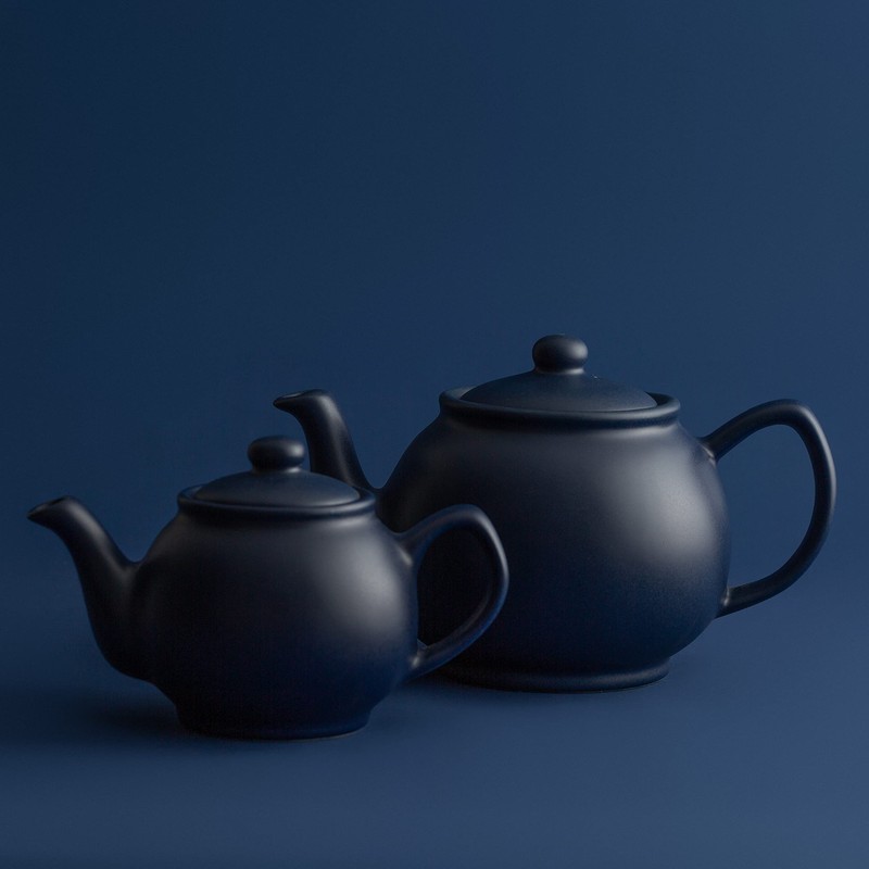Price & Kensington Matt Navy Blue 2cup Teapot