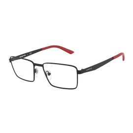 Arnette Men's An6123 Metal Rectangular Prescription Eyeglass Frames, Matte Black/Demo Lens, 53 mm