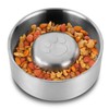 Anti Schling Napf Hund,Schlingnapf Hunde,1.6L Slow Feeder Hundenapf Edelstahl,Napf Hund