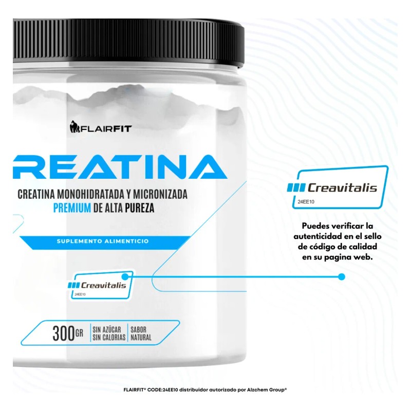 Flairfit® Creatina Creavitalis® Monohidratada Y Micro 150gr