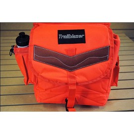 HILASON Orange 600D Poly Deluxe Horse Trail Riding Saddle Bag Pack Water Bottles