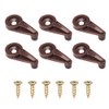 Alamic 50 Pack Glass Retainer Clips 5mm Cabinet Glass Clips