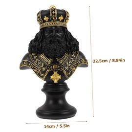 GRIRIW Desktop Chess Sculpture Chic Office Decor Stylish Chess Status for Bookshelf Home Adornment Housewarming Present