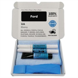 Genuine Colors Touch Up Pen EBONY UA for Ford Black Fiesta Focus Ranger F-Series Explorer Mustang Econoline Fusion Taurus Thunderbird Expedition Edge Bronco Navigator C-Max Cougar Maverick GT CR