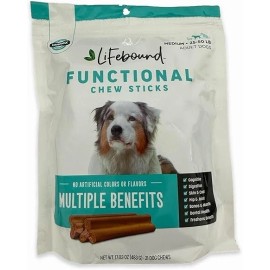 Lennox Lifebound Functional Chew Sticks for Medium Dogs 25-50Lbs 21ct 75302