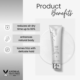 Kenra Professional Platinum Air Dry Crème 6 | Time-Saving Air Styler | Enhances Natural Body | Tames Frizz With Delicate Hold | Natural, Product Free Finish | All Hair Types | 5 fl. Oz