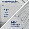 Cathay Home Queen Double-Sided Organizer Pocket Fitted Smart Sheet -